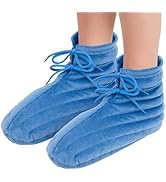 NEWGO Microwaveable Booties Feet Warmers, Heated Microwavable Foot Booties Deep-Penetrating Heat ...