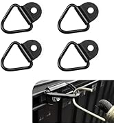 Diamall 4 PCS Truck Bed Tie Down Anchors, Heavy Duty Steel V-Ring Truck Bed Tie Down Anchors Pick...