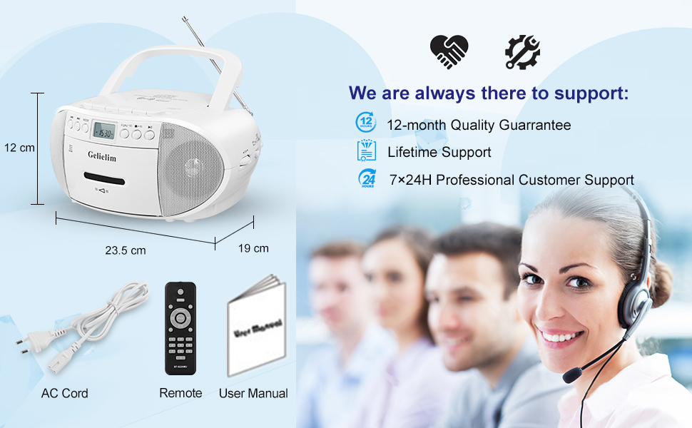 cd cassette radio player