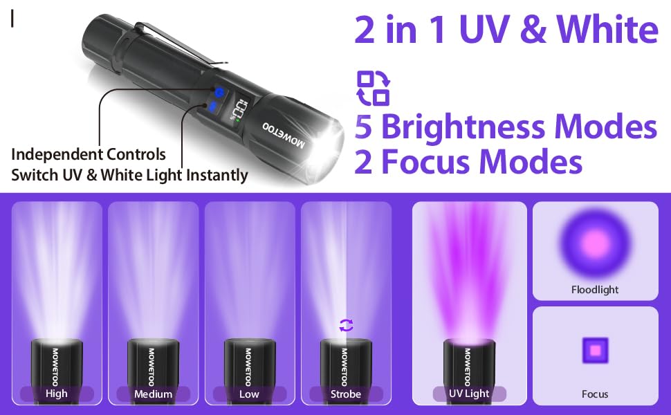 2 in 1 UV & White