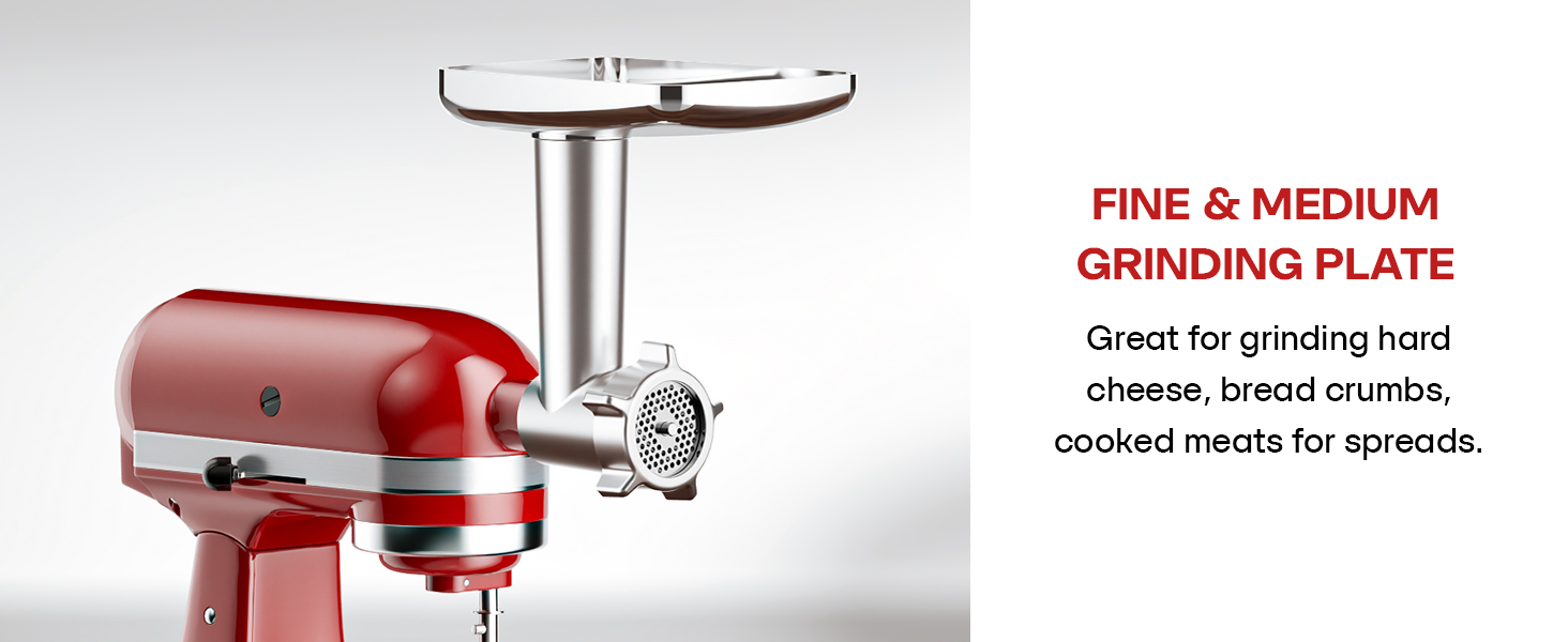 Metal Meat grinder attachment for KitchenAid Stand Mixers