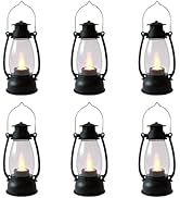 Reperla Mini Lanterns 6-Pcs LED Small Lanterns Indoor Lanterns Decorative Outdoor Hanging Lantern...