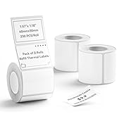 NIIMBOT 3 Rolls Set Label Tape for B1/B21/B3S Label Printer, 1.57