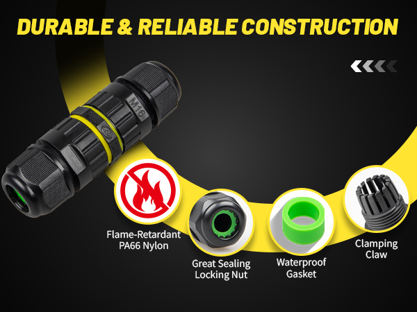 flame retardant junction box connector