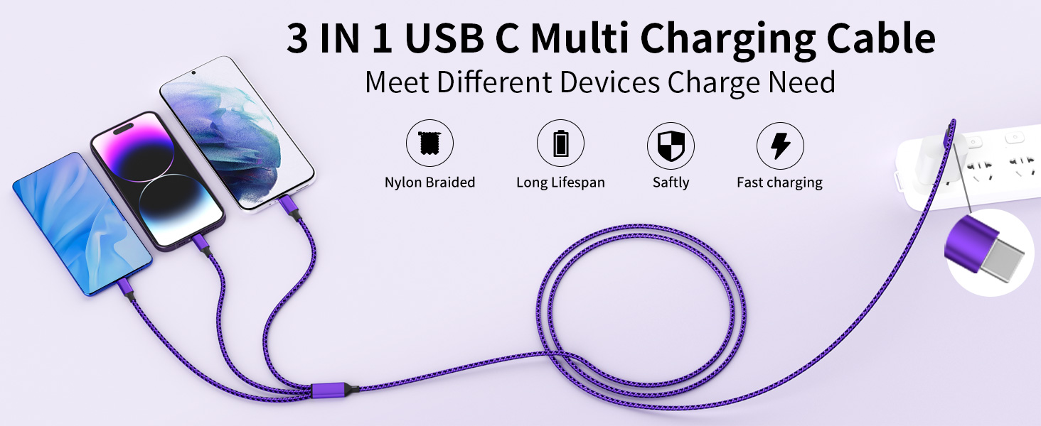 usb c multi charging cable