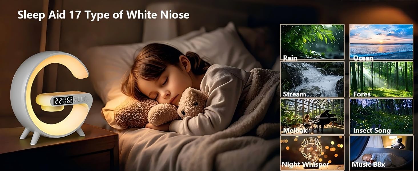 night light with white noise