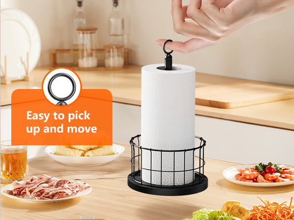 standing paper towel holder