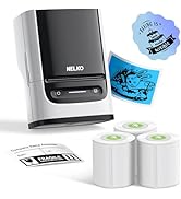 Nelko Label Maker Machine with Tape, PM220 Bluethooth Label Printer, 2 Inch Portable Thermal Prin...