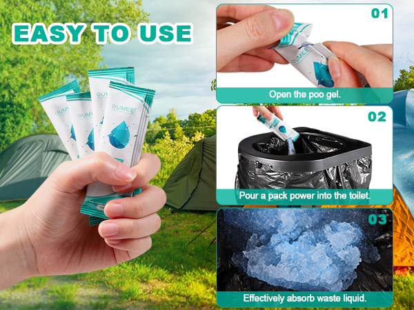 Poo Gel Power For Camping Toilet