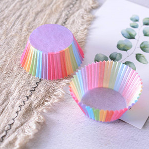 Rainbow Cupcake Liners