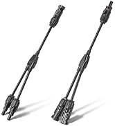 Pjerjzn Solar Panel Connector 2 to 1 Solar Y Branch 2 Way 30A 1000V Solar Panel Splitter Y-Branch...