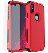 X-belmox for iPhone XR Case [Dropproof] [Shockproof] 3-Layers Heavy Duty Drop Protection Case Cov...