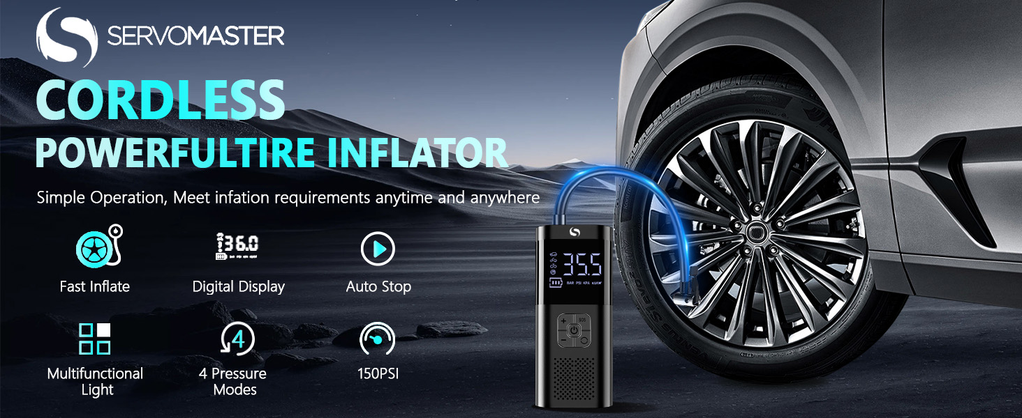 tire inflator portable air compressor