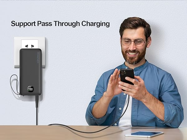 pass through charging power bank