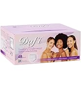 Dafi Disposable Period Underwear for Women, Maximum Absorbency Postpartum Diapers Overnight Incon...