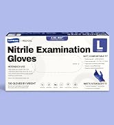Supmedic Nitrile Exam Gloves, 4 Mil MED+ Powder-Free Latex-Free Cooking Food-Safe Disposable Medi...