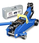 DNA MOTORING Low Profile Hydraulic Trolley Service/Floor Jack, 1.5 Ton (3000 lbs) Capacity, Lifti...