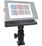 Fish Finder Mount Base, 360° Adjustable Rotating Fishfinder Holder, 1.5'' Ball 3.5'' Short Arm Mo...