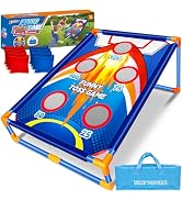Bean Bag Toss Game for Kids Outdoor Activities, Cornhole Games for 3 4 5 6 7 8 Years Old Boys Gir...