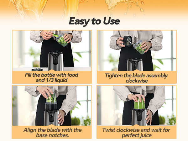 single serve portable small countertop blender for smoothies 1000w