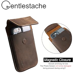 Leather Phone Holster with Belt Clip
