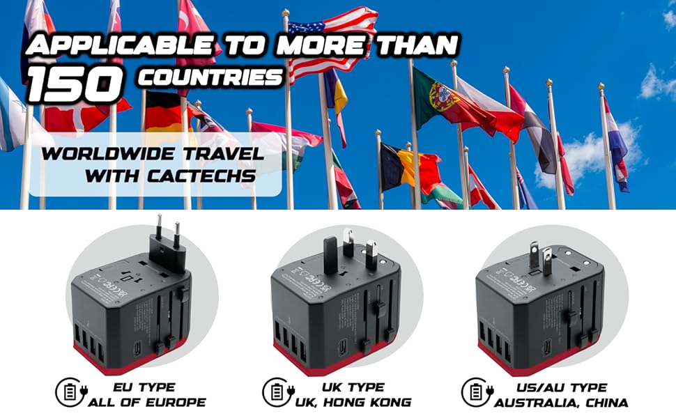 worldwide power adapter, travel adapter, power adapters for international travel