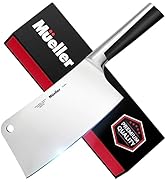 Mueller 7-inch Butcher Knife Meat Cleaver, Heavy Duty Bone Chopper, Durable, Precision-Crafted, W...