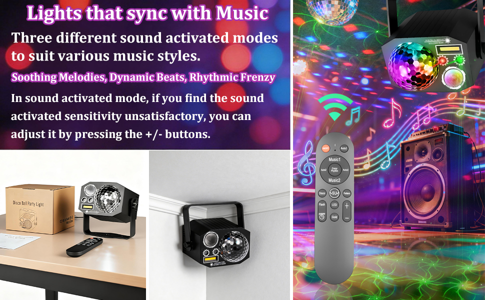 Sound Activated party light