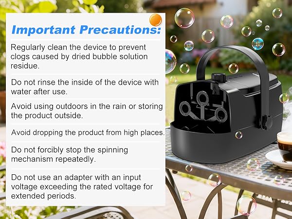 automatic bubble machine