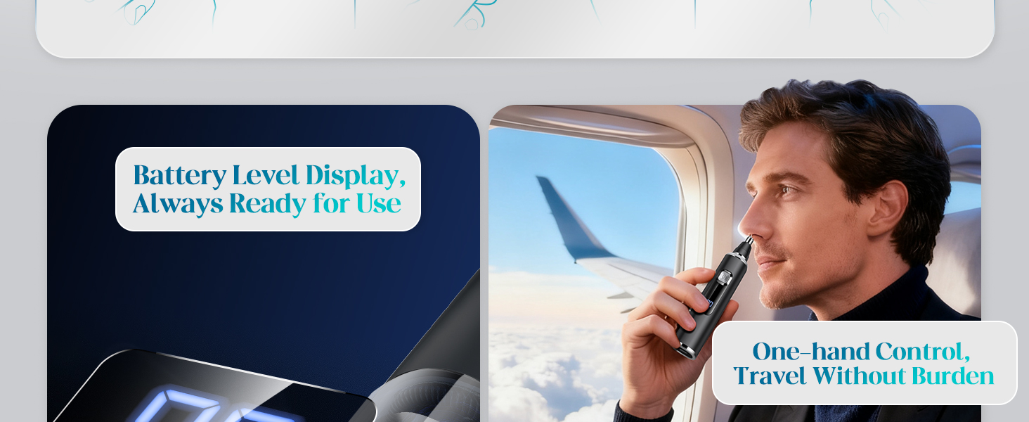 Battery Level Display, Always Ready for Use