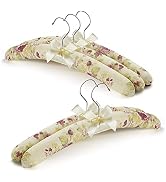 Padded Coat Hangers for Sweaters - GLCON Clothes Padded Hangers for Women - Foam Hanger Non Slip ...