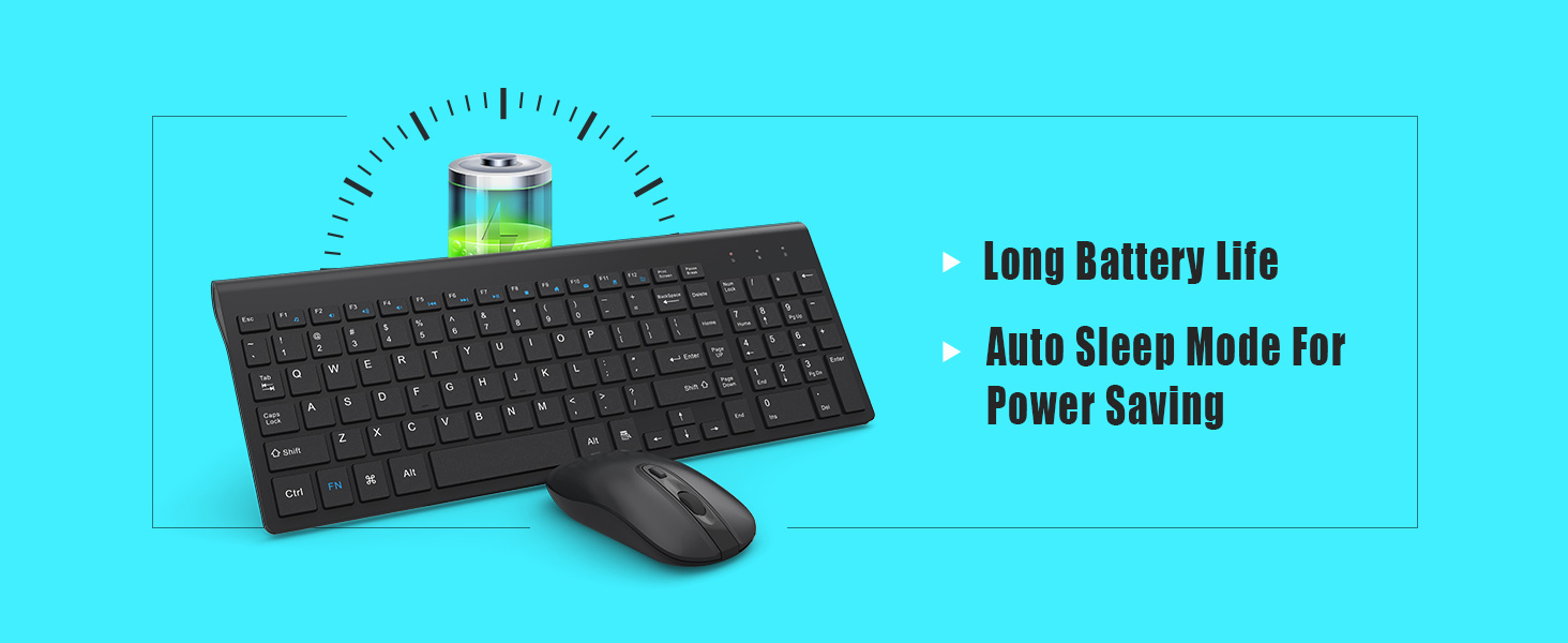 Wireless keyboard and mouse