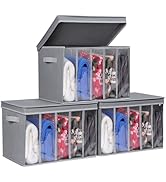 Zilink Upgraded Sweater Storage for Closet with Lids and Support Boards Large Sweater Organizer f...