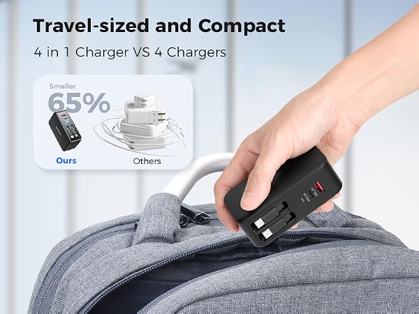 retractable usb c charger
