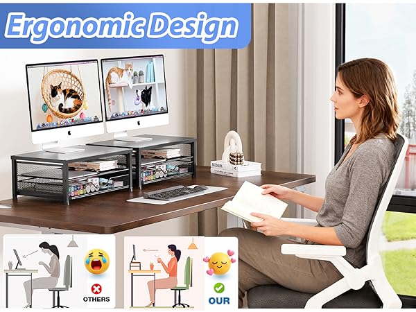 monitor stand for desk organizers and accessories computer stand riser office organization desktop 