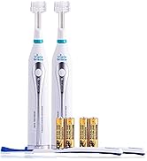 Triple Bristle GO | Portable AA Battery Sonic Toothbrush for Travel | Three Powerful Modes | Soft...