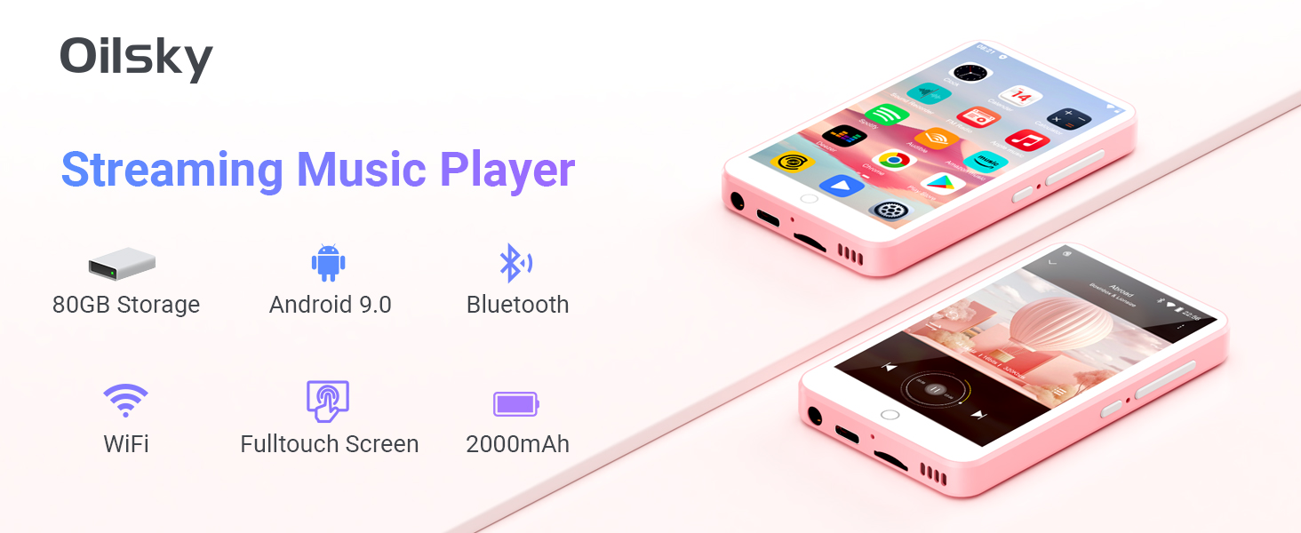 MP3 Player with Bluetooth and WiFi