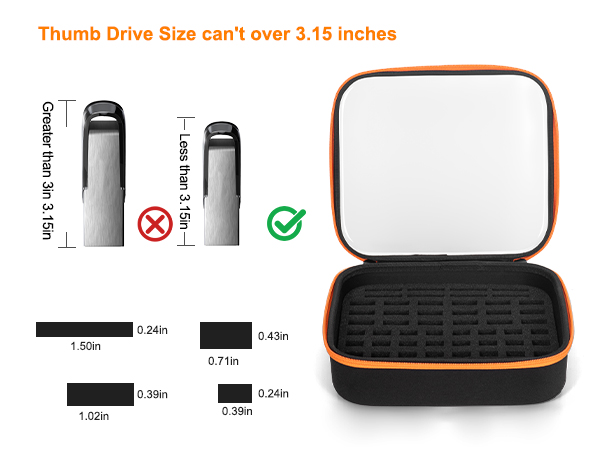 flash drive case usb storage case usb drive case usb flash drive storage case