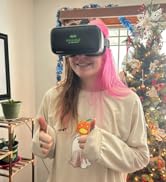 VR Headset Compatible with iPhone &amp; Android 4.5"-6.5" + Built-in Action Button for 3D VR Videos |...