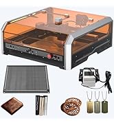 Genmitsu L8 Laser Engraver, 40W Power Output Laser Cutter Built-in Acrylic Enclosure with Vent, 4...