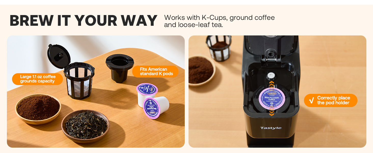 ground and pod coffee machine