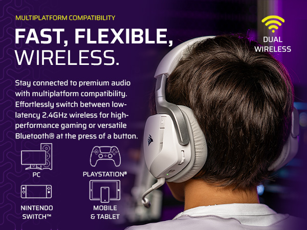 bluetooth, wireless, dual, multiplatform, compatiblity, pc, playstation, nintendo switch, mobile
