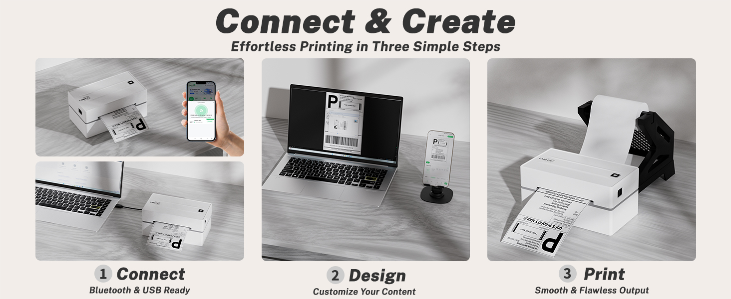 Connect &amp;amp; Create: Effortless Printing in Three Simple Steps.