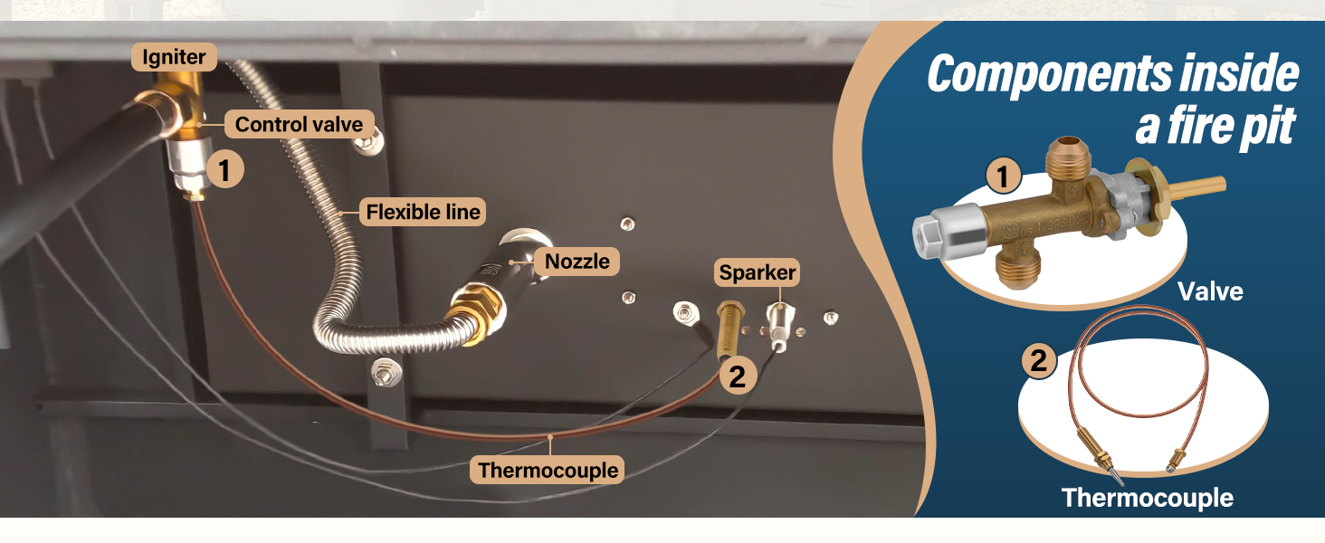 fire pit gas control valve