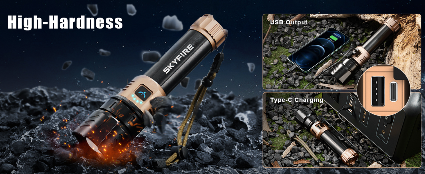 SKYFIRE LED Flashlight High Lumens