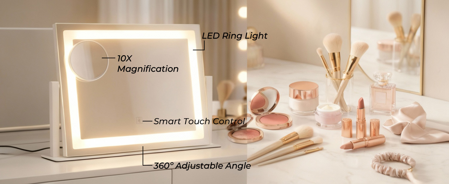 orelease Vanity Mirror with Lights W3302-2