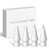 Replacement Tips for Apple Pencil 2nd Gen/1st Gen USB-C,No Wear Out Upgraded Apple Pencil Tips,Me...