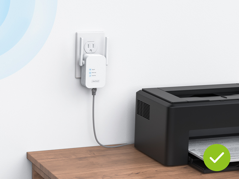 Relocate the WiFi to Ethernet Adapter and Connect Your Wired Device with an Ethernet Cable