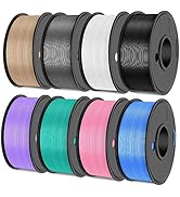 SUNLU 3D Printer Filament Bundle, SUNLU PLA Plus Filament 1.75mm, Neatly Wound PLA+ Filament 2kg,...