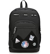 Swissdigital Design Big Student Laptop Backpack with Fun Personalized Patches For College Boy &amp; G...